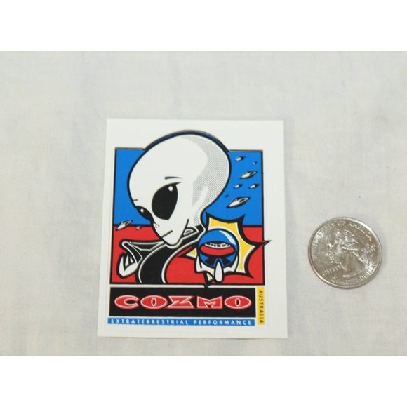 Cozmo Wheels Vintage Inline Aggressive Rollerblade wheels Alien Logo Sticker - Picture 3 of 3